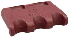 Q-Claw QCLAW Portable Pool/Billiards Cue Holder/Coin Slot - 3 Place - Burgundy