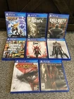 PS4 Game Lot 8 Games GTA V Fallout 4 Bloodborne COD Black Ops 3 God of War