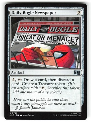 Daily Bugle Newspaper #749 (NM) (Non-Foil) (U) (MSC) Magic MTG