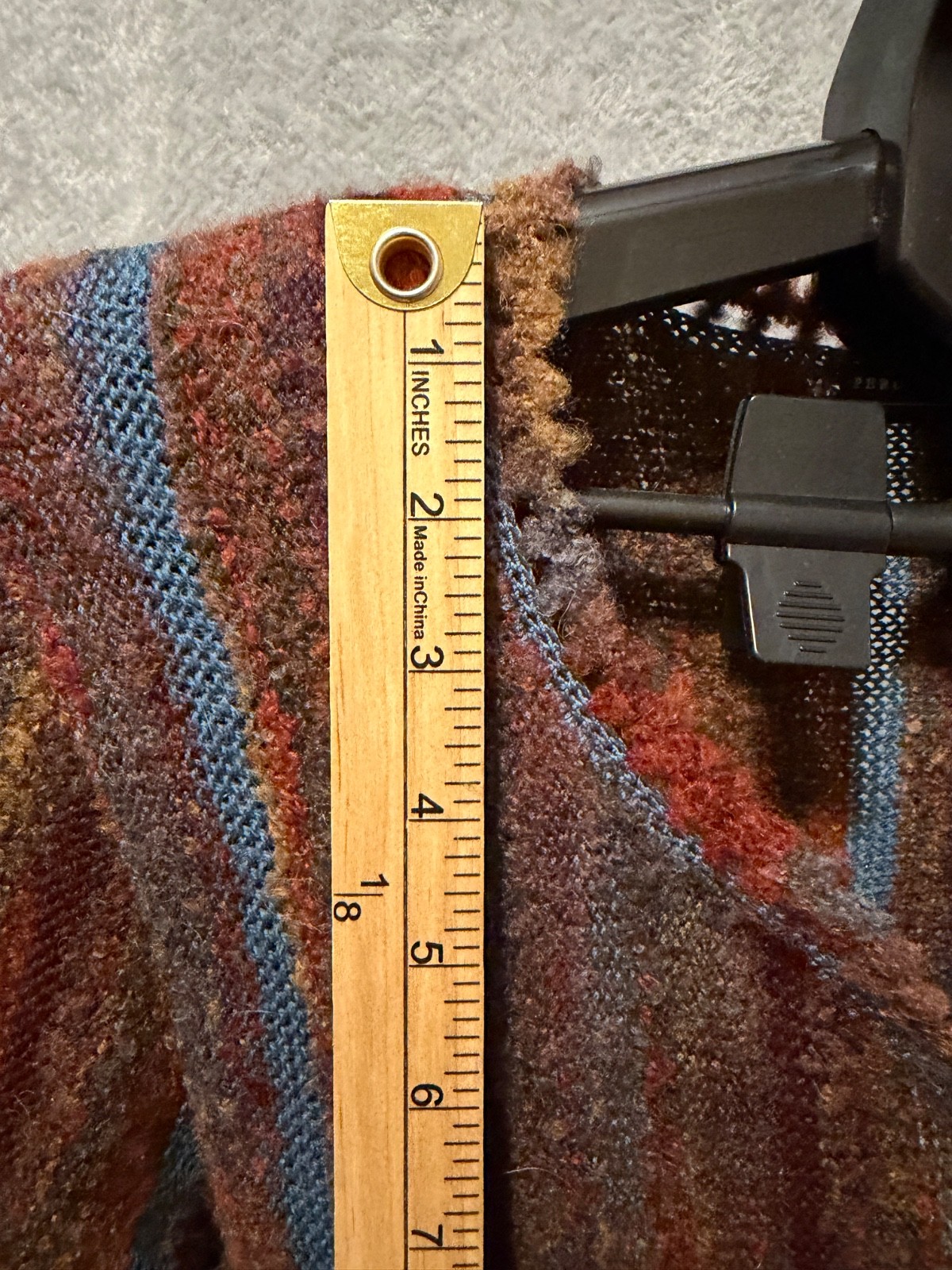 Peruvian Connection Stripe Button Long Crochet Sw… - image 8