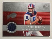 2008 Upper Deck UD Game Jersey Trent Edwards #UDGJ-TE-Free Shipping