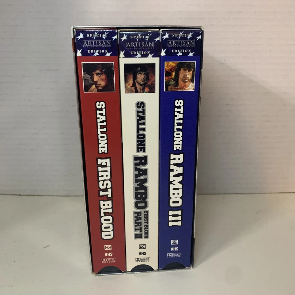 RAMBO Special Edition VHS Collection BOX SET Trilogy (2002) FIRST BLOOD Artisan - Image 2 of 4