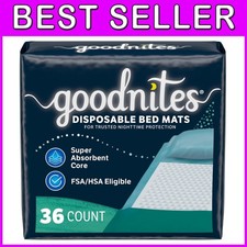 Bedwetting Bed Pads 36 Pack 2.4x2.8 ft