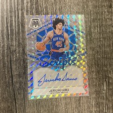 2023-24 Mosaic Scripts Silver Prizm Jericho Sims Autograph