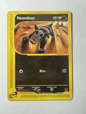 Pokémon TCG Houndour Expedition Card 113/165, NM