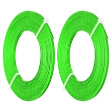 18 Gauge 3mm Wide Flat Wire, 16.4Ft 2 Roll Bendable Flat Bezel Wire, Dark Green