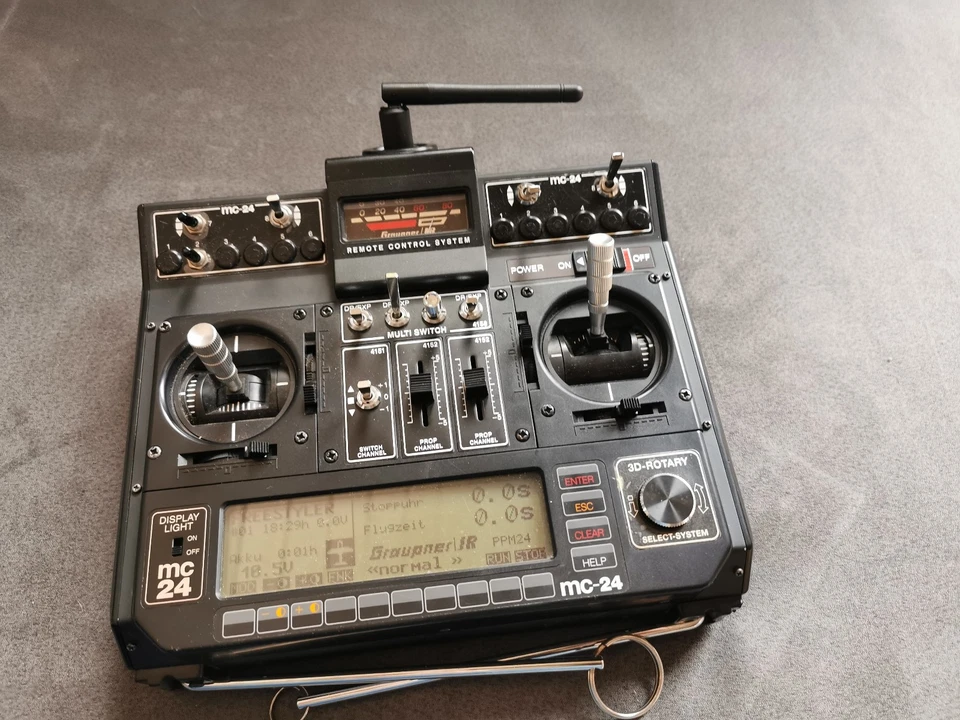 Graupner MC 24 Black Edition mit Profi Rom, Hott Telemetrie intern und Extras! - Bild 2 von 4