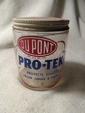Vintage Dupont Pro-Tek Glass Jar 8 oz