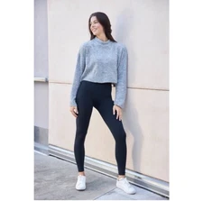 Assets by Spanx Navy Shape Leggings Shaping Tummy Control Size L NWOT