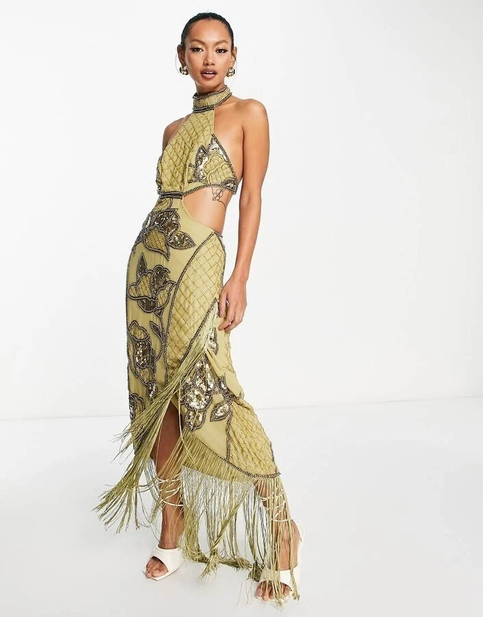 Asos Embellished Midi Dress for sale | eBay