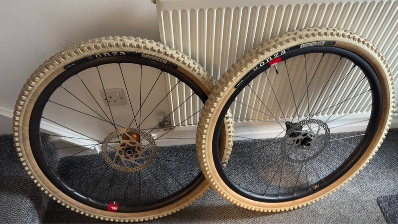 Santa Cruz 29er carbon Reserve wheelset with white Porcs - DT Swiss SRAM and Hop