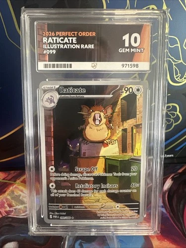 Raticate 099/088 - IR - Perfect Order Pokemon TCG - ACE 10 PERFECT SUBGRADES
