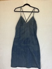 Vintage ROUTE 66 Denim Slip Dress Womens sz 1...