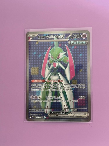Iron Valiant ex 225/182 Ultra Rare Paradox Rift Pokemon Holo Near Mint