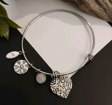 Designer UNWRITTEN "You are my Sunshine" and Stone Silver Plated Bracelet