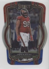 2022 Panini Select Club Level Red & Blue Prizm Die-Cut Akiem Hicks #208 18m3