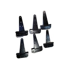 Lot Of 6 6" T-Strap Heavy Duty Gate Strap Hinge Door Barn Gates Hinges Black