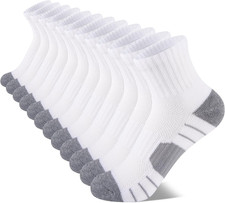 12 Pairs Boys Socks kids Cushioned Sport Short Quarter Athletic Sock For Little