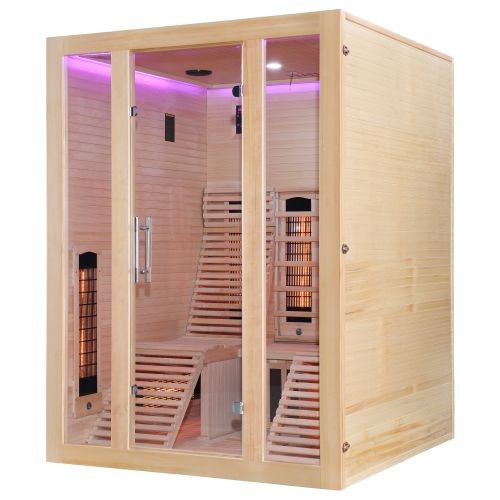 Sanotechnik OSLO Infrarotkabine für 2 Personen Wärmekabine 150x150x200 cm
