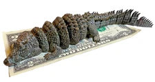 Antique Brass Articulated Crocodile Alligator Figurine JAPANESE Jizai Okimono