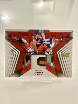 2025 Panini Score Stars /100 - Ja'Marr Chase 3-Color Patch