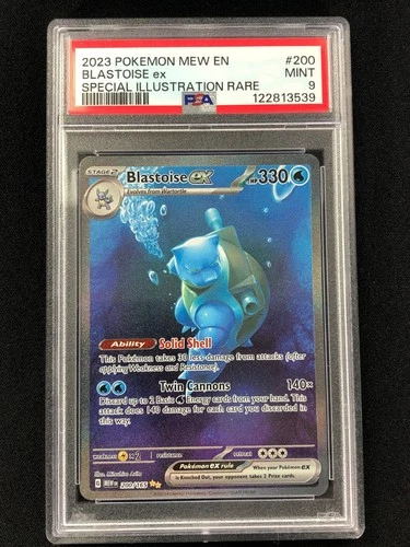 Pokemon 2023 Blastoise EX 200/165 PSA 9