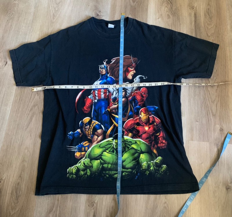 Mens T Shirt Marvel Super Heros Brand Marvel Offical Tag Size XL 100% Cotton 