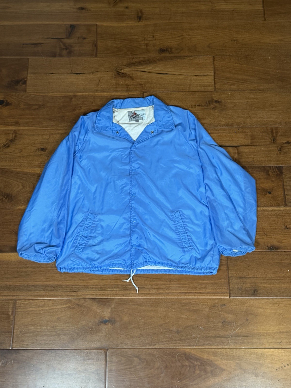 Vtg 80&rsquo;s WEATHER BREAKER Cotton Lined Jacket Nylon Windbreaker USA MADE Mens XL