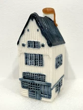 Vintage KLM BLUE DELFT's #6 canal house Made for HENKES Distilleries, Holland