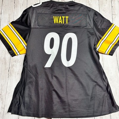 NFL PRO LINE WOMEN'S TJ Watt #90 Black Pittsburgh Steelers Jersey