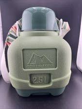 ZONA ARTICA (USA) 2,5 L PORTATILE Bottiglia Isolata con Tappo Tazza Coperchio H2O - Verde Col