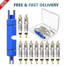 Presta Valve Cores, 11PCS Bicycle Presta Valve Remover Tool Kit for Universal uk