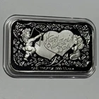 Happy Valentine’s Day Gift Love Bar 1 Troy Oz .999 Fine Silver Collector Ingot