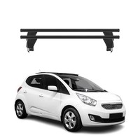 Menabo DachträGer GrundtäGer FüR Kia Venga 2010-2014 50Kg Alu Schwarz 2 Tlg