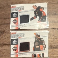 Upper Deck SP Game Used Jersey Terry Gibson Ducks NHL All-Star 2022 2 Card Lot