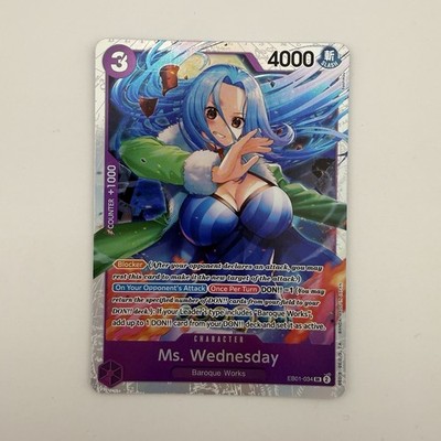 One Piece Card Game Ms. Wednesday EB01-034 SR - Baroque Works 4000 Power Bandai