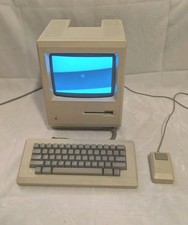 1984 APPLE MACINTOSH 128K Original Model M0001 With Keyboard and Mouse