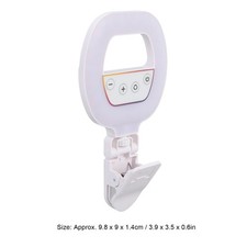 RGB Video Light with Clip 3 Color Temperature 5 Brightness Settings Rechargeable