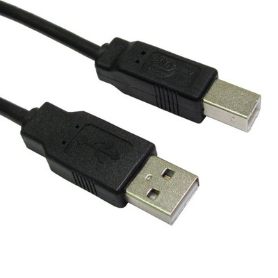 Kabel Direkt 3m USB 2.0 Typ A M auf Typ B M Datenkabel - Schwarz CMSDIST-332638