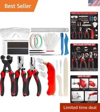 Glass Cutters Tools 33PCS Stained Glass Kit,Running Pliers Breaking Pliers Oi...