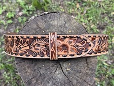 LEATHER TOOLED BELT