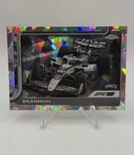 2025 Topps Chrome Sapphire F1 Oliver Bearman #86 Black & White Refractor RC /20