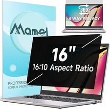 360  Privacy Screen for Laptop 16 Inch 16:10, Anti Glare Blue Light Filter