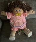 Vintage Cabbage Patch Kids Baby Doll 1984 Signed Xavier Roberts Pink Outfit
