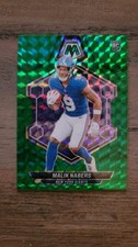 2024 Panini Mosaic - Rookies Malik Nabers #306 Green Mosaic Prizm (RC)