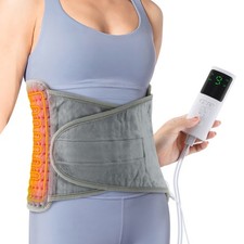 Electric Waist Belt Heating Pad for Back Pain with 9 Heat Level, 4 Timer Setting