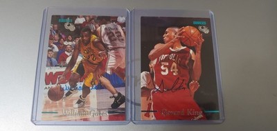 Classic Basketball Signed Cards Gerard King & William Gates Rookies NCAA 1995