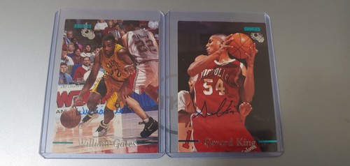 Classic Basketball Signed Cards Gerard King & William Gates Rookies NCAA 1995