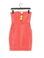 Warehouse Bodycon Midi Dress UK10 in Pink