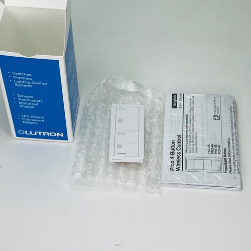Lutron Pico PK2-4B-TAW-S21 Wireless Remote Controller - NEW - Picture 2 of 2